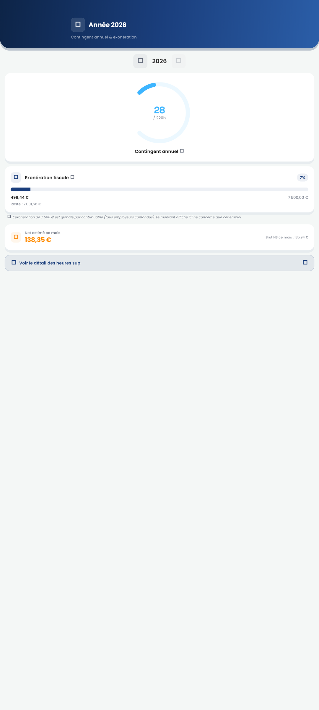 MesHeuresSup screenshot 3